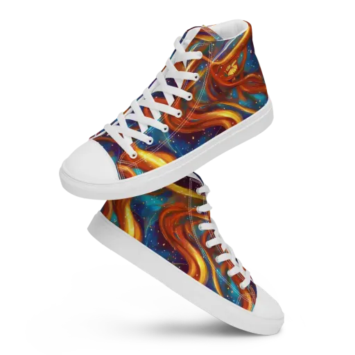 Perez Whirl on a Men's High Top Canvas Shoes