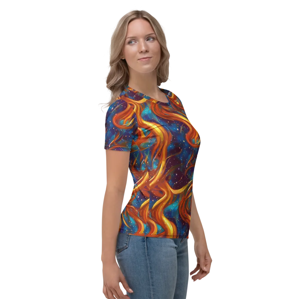 Perez Whirl on Women's Crew Neck T-Shirt — Right