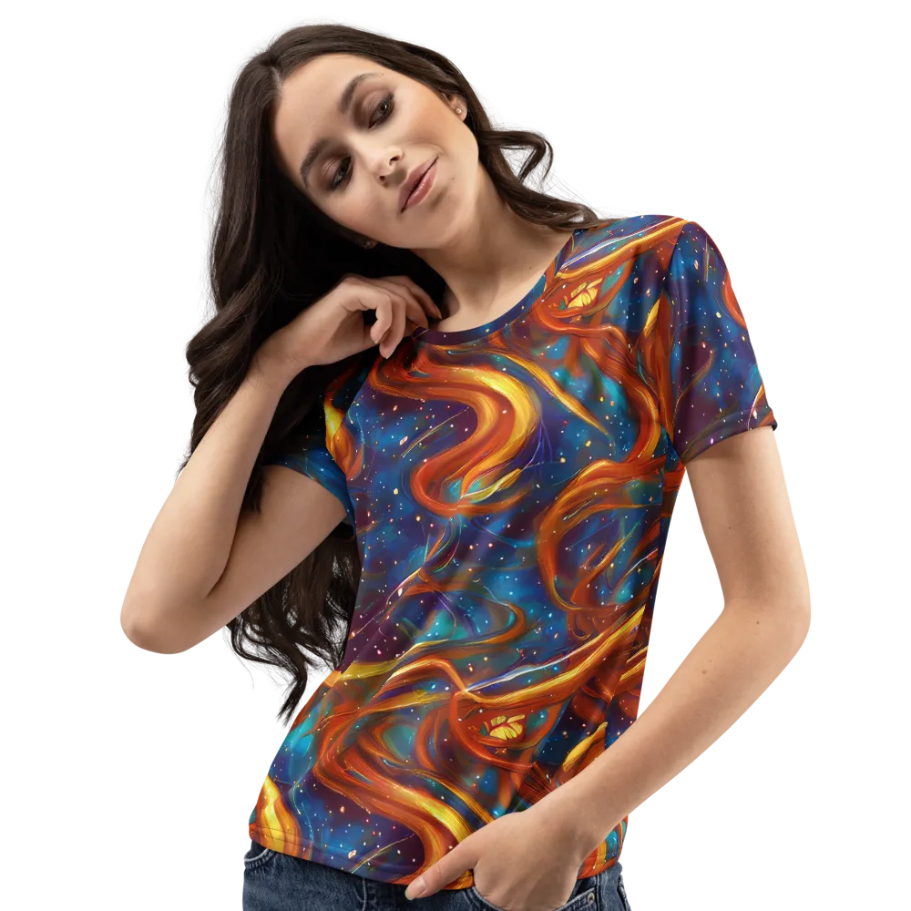 Perez Whirl on Women's Crew Neck T-Shirt — Left Front