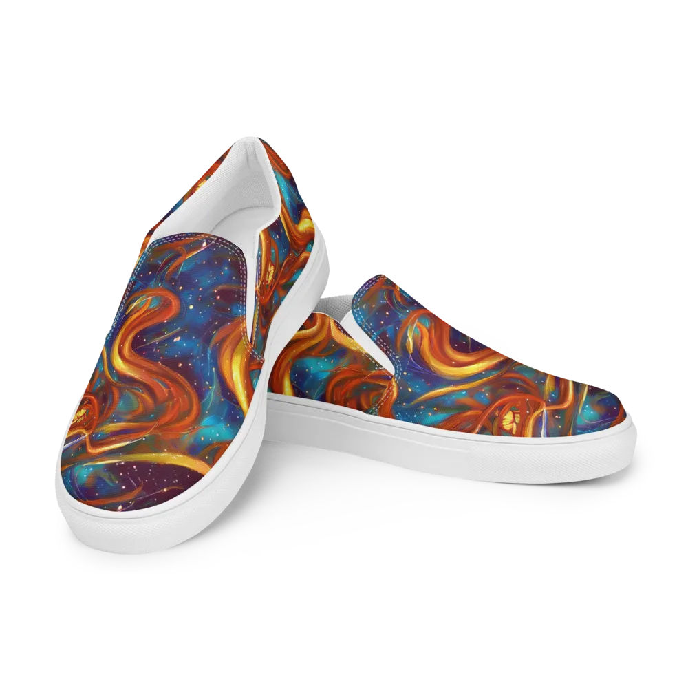 Perez Whirl on Men's Slip-On Canvas Shoes — Left Front