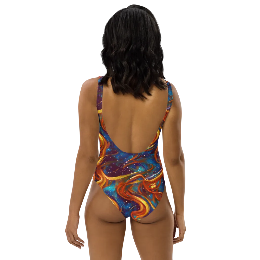 Perez Whirl on One-Piece Swimsuit — Back