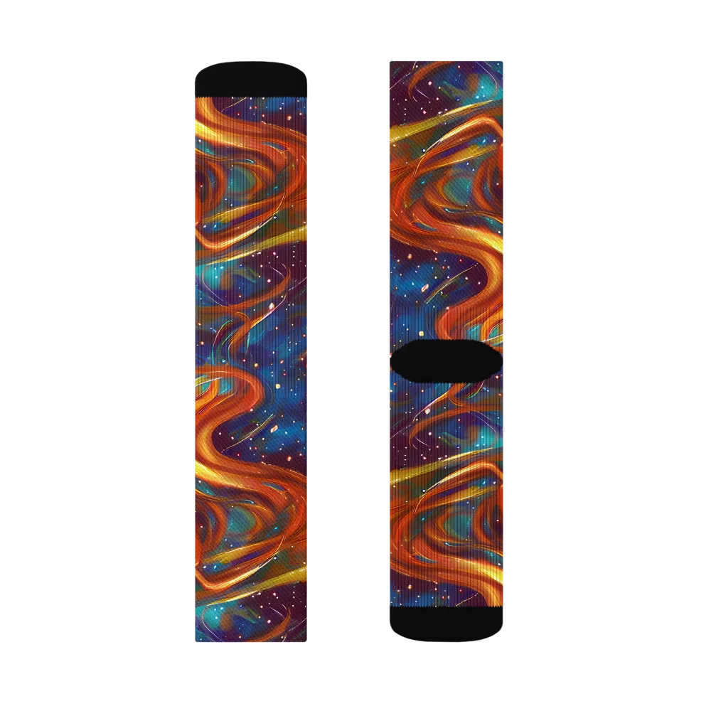 Perez Whirl on Socks — Left Sock