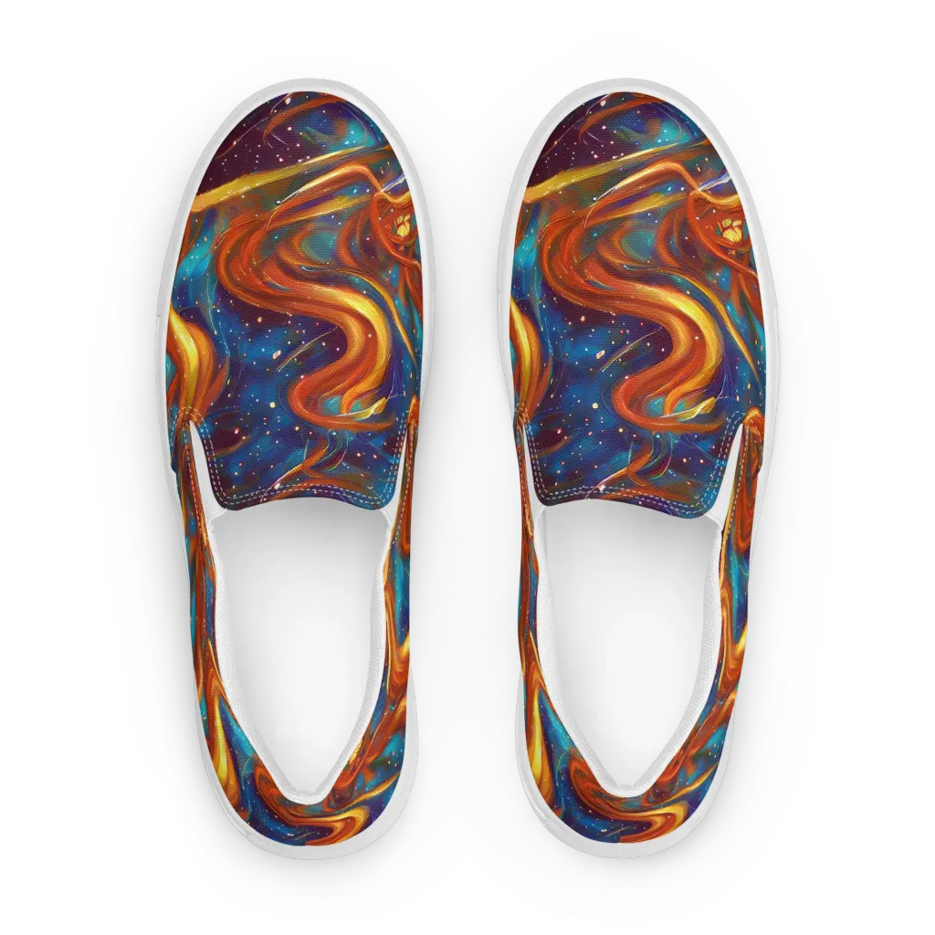 Perez Whirl on Women's Slip-On Canvas Shoes — Front