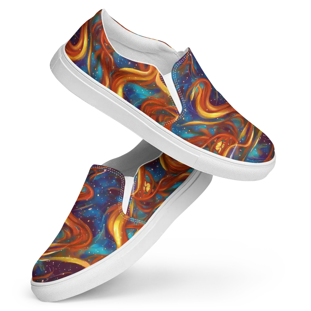 Perez Whirl on Women's Slip-On Canvas Shoes — Front