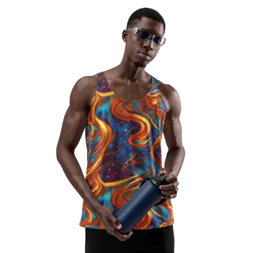 Perez Whirl on a Men's Tank Top