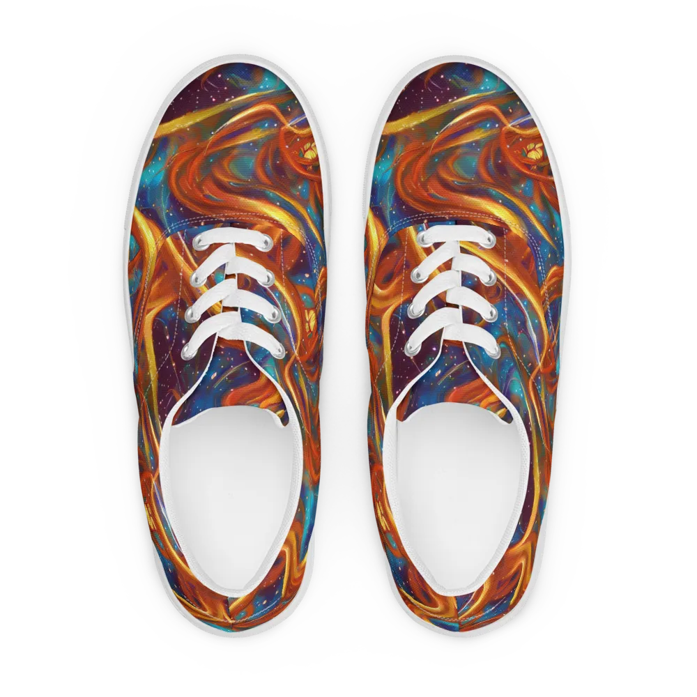 Perez Whirl on Men's Lace-Up Canvas Shoes — Front