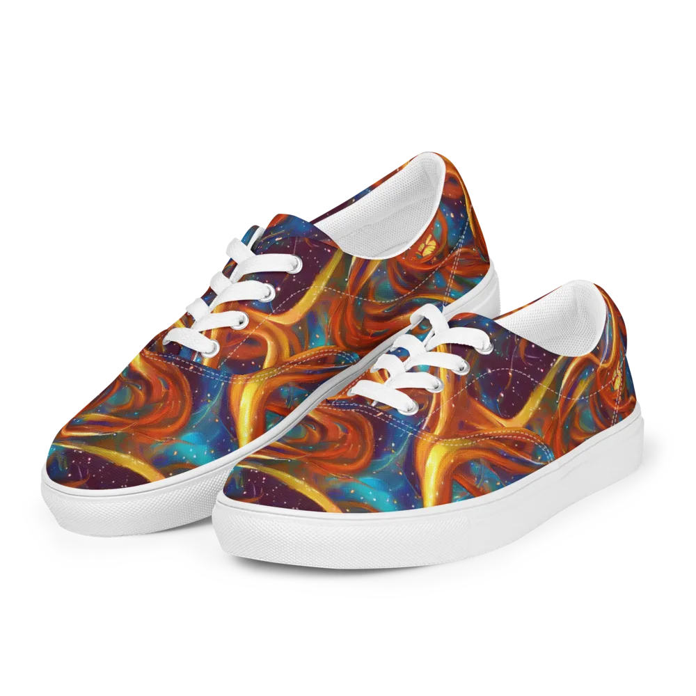 Perez Whirl on Men's Lace-Up Canvas Shoes — Left Front