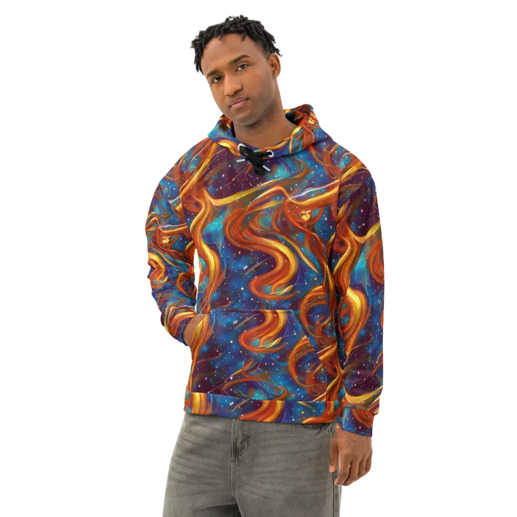 Perez Whirl on Cotton Hoodie — Left Front