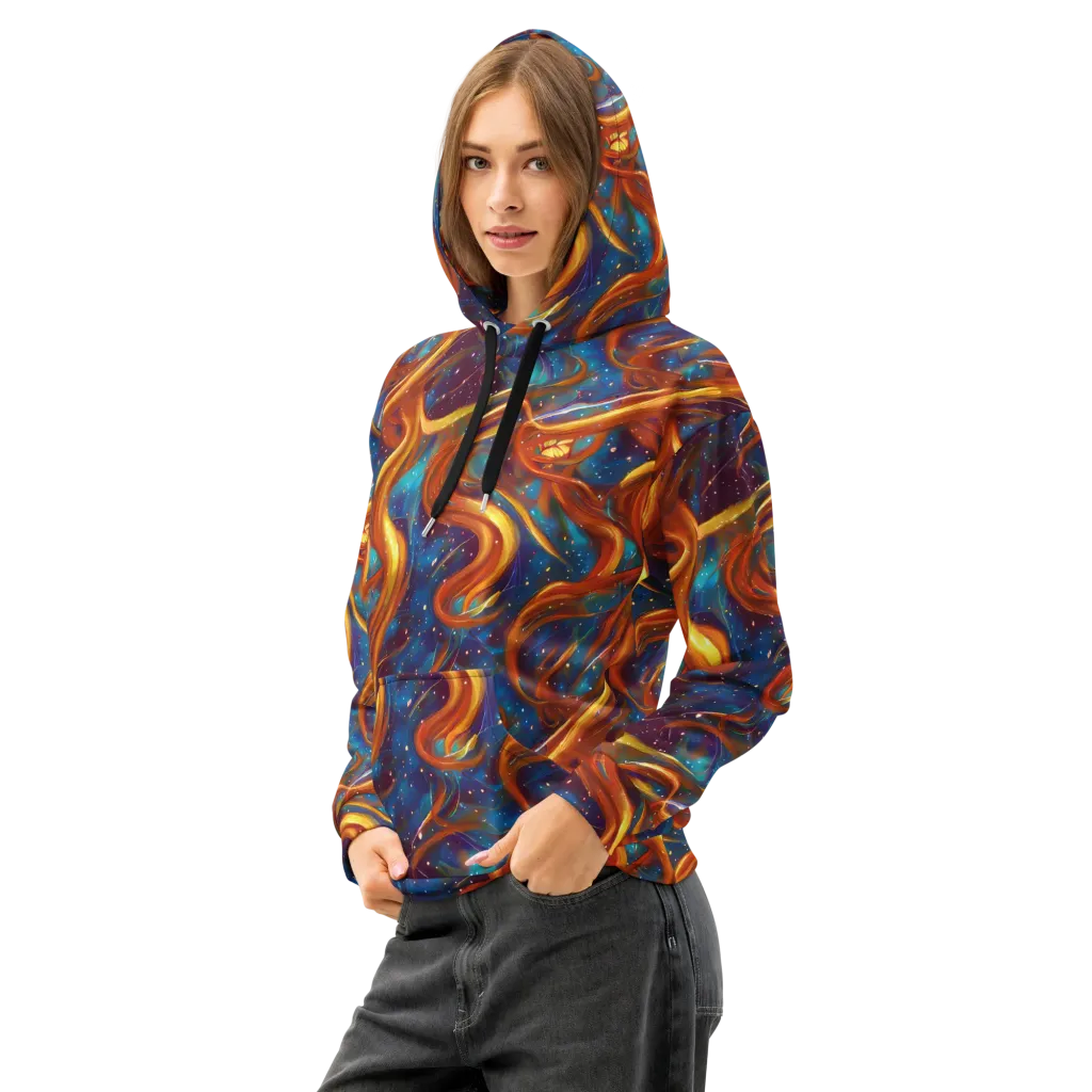 Perez Whirl on Cotton Hoodie — Left Front