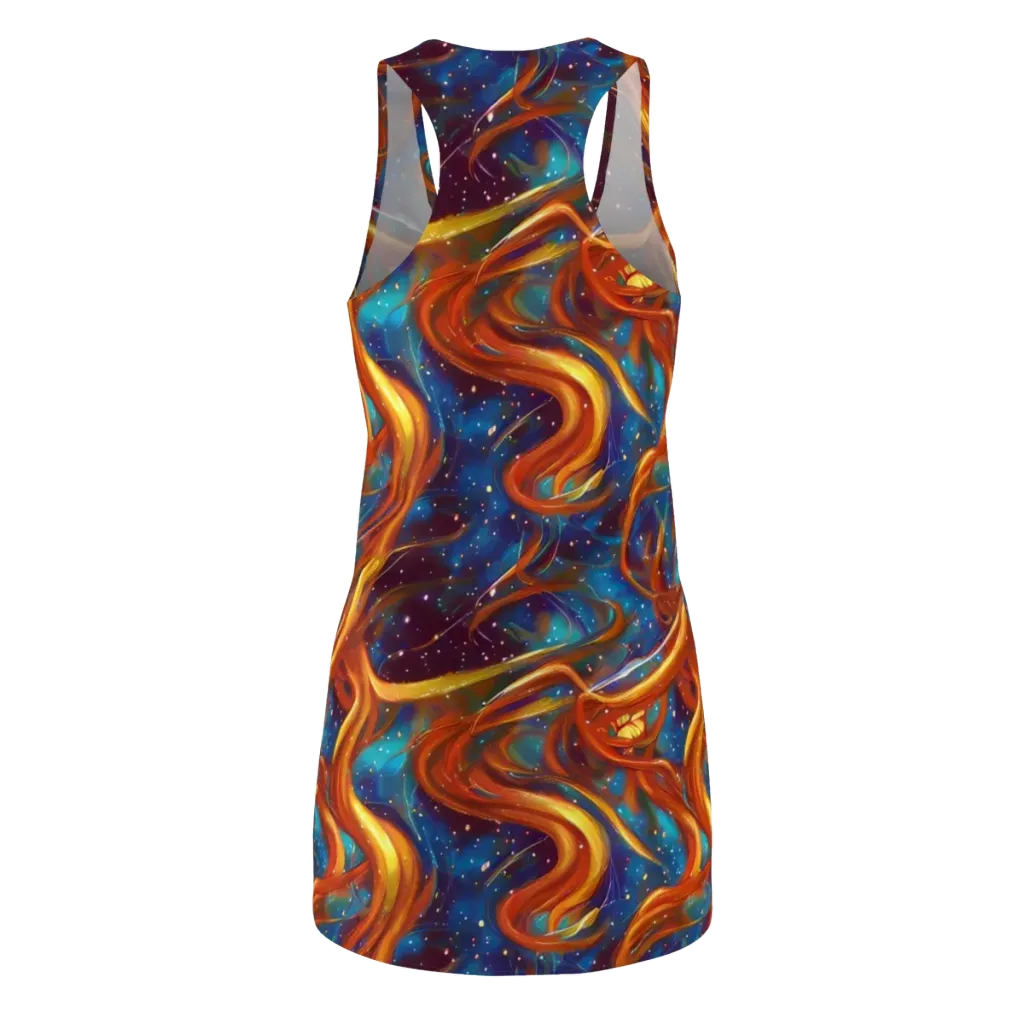 Perez Whirl on Racerback Dress — Back