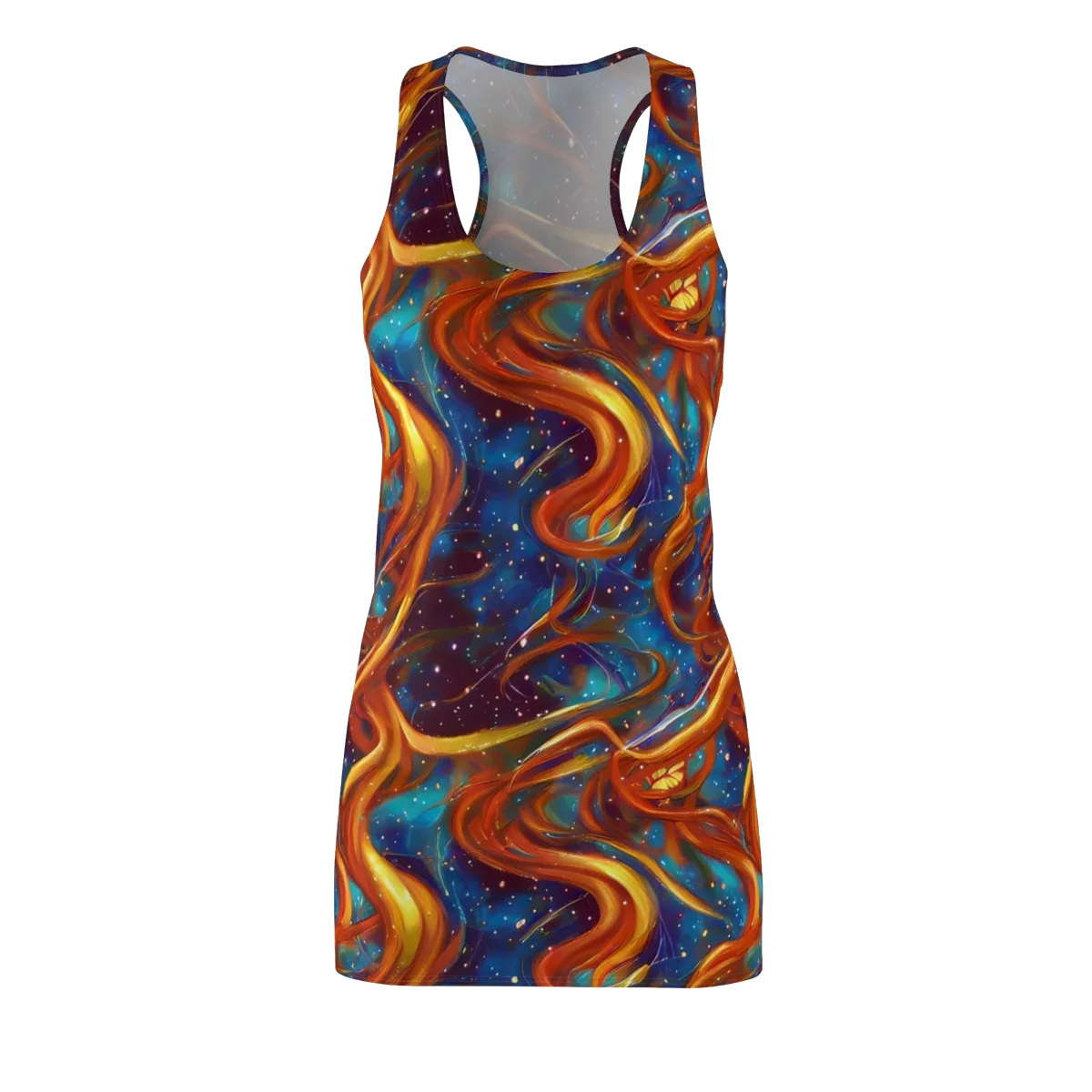 Perez Whirl on Racerback Dress — Front