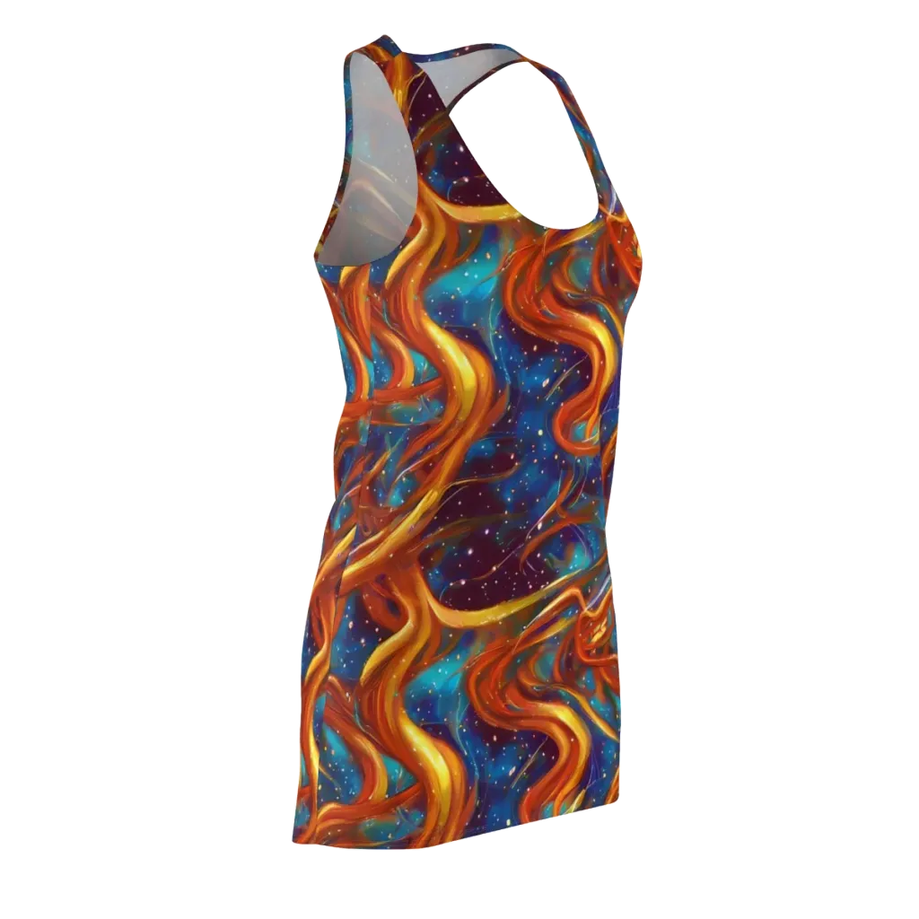 Perez Whirl on Racerback Dress — Front Side