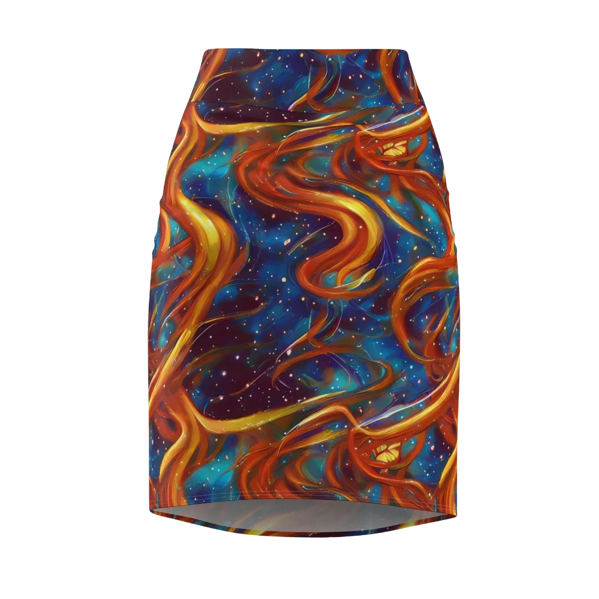Perez Whirl on Pencil Skirt — Front
