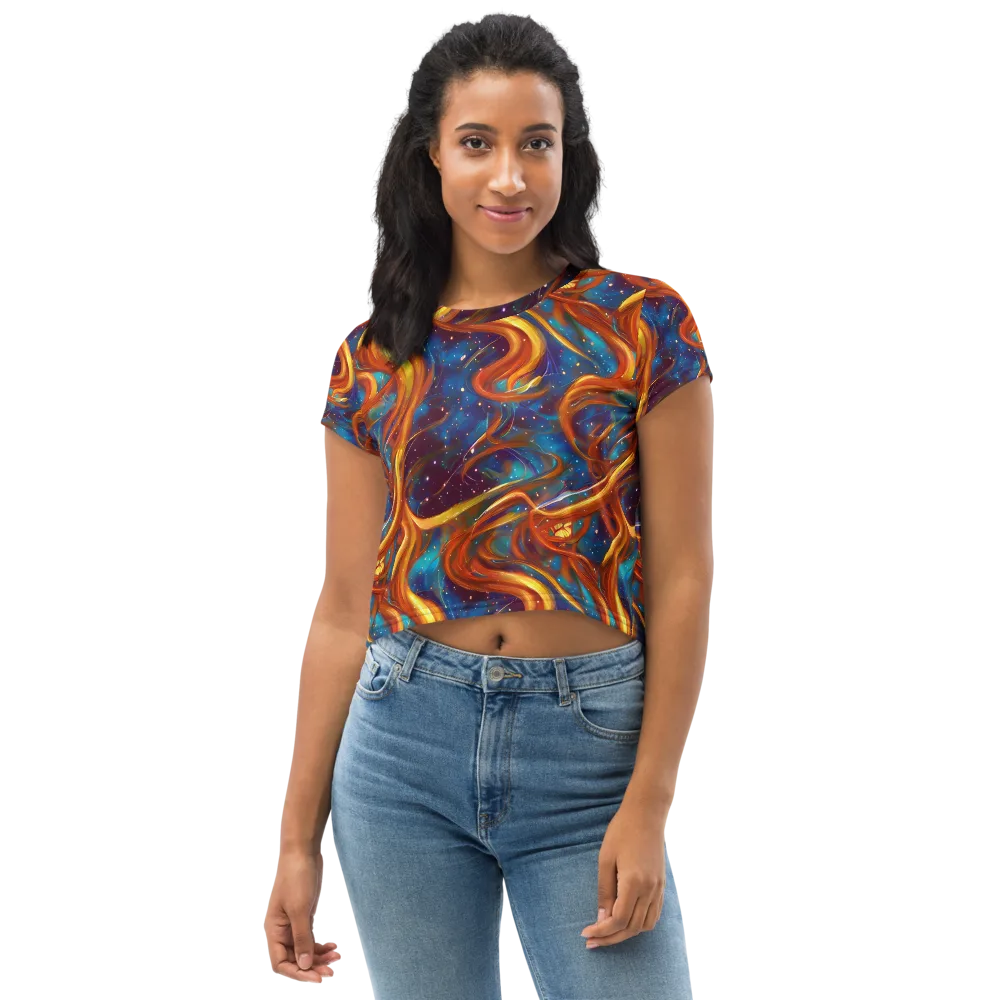 Perez Whirl on Crop Tee — Front