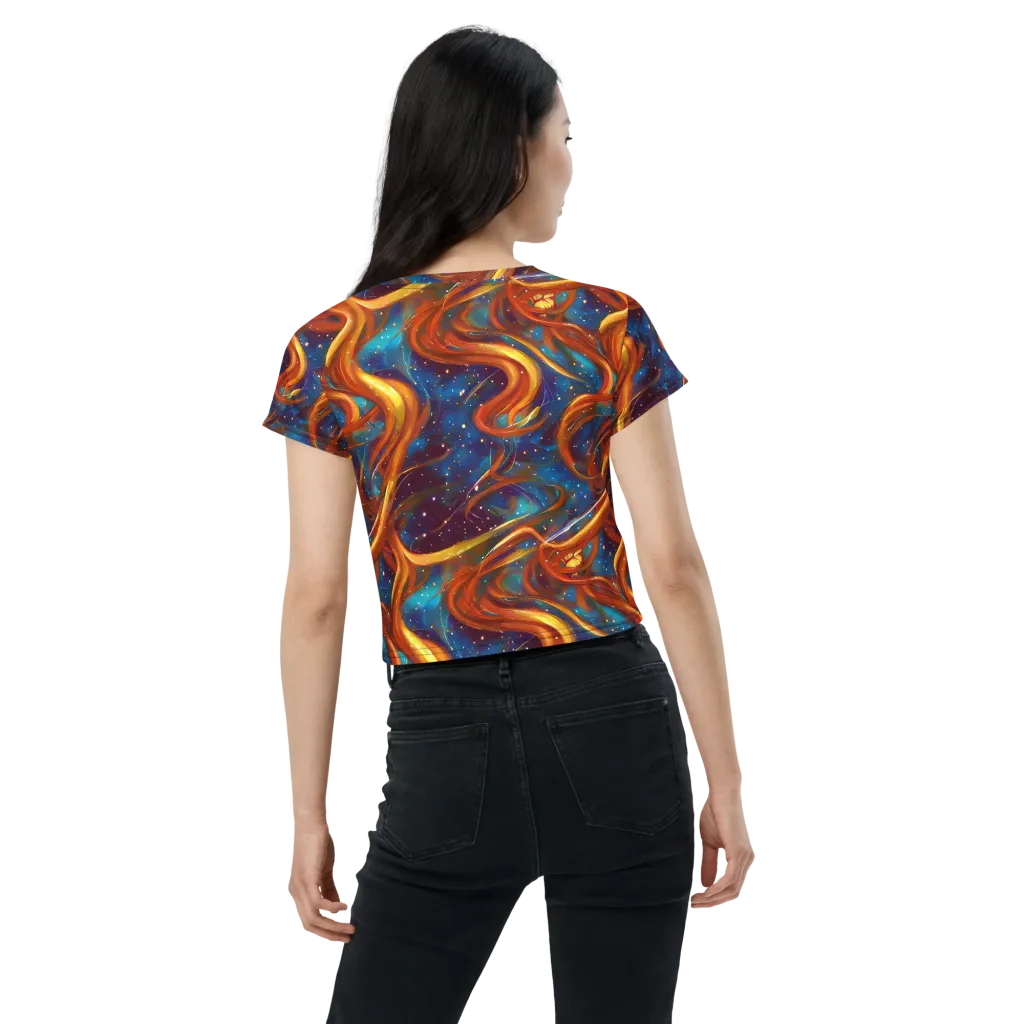 Perez Whirl on Crop Tee — Back