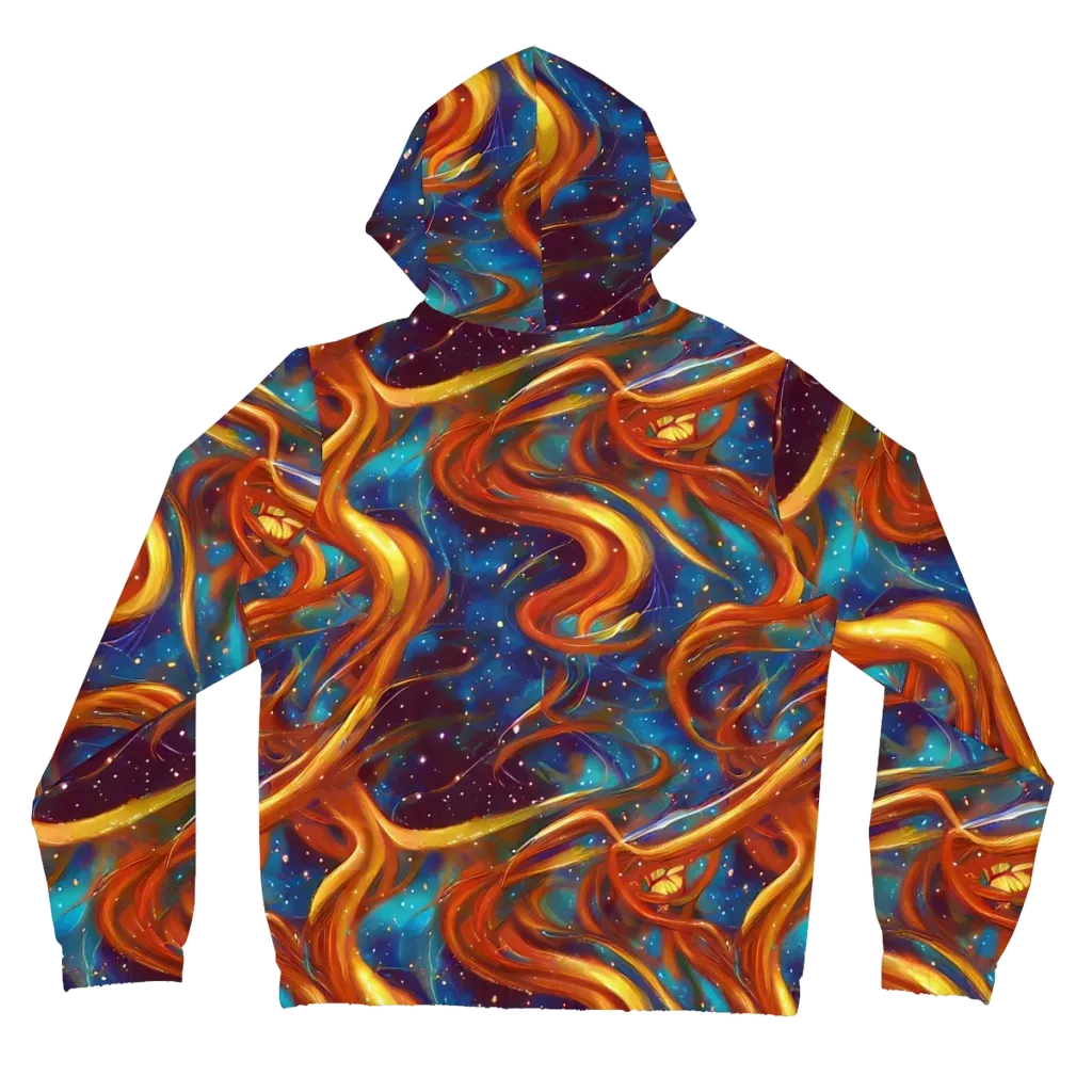 Perez Whirl on Women's Full-Zip Hoodie — Back