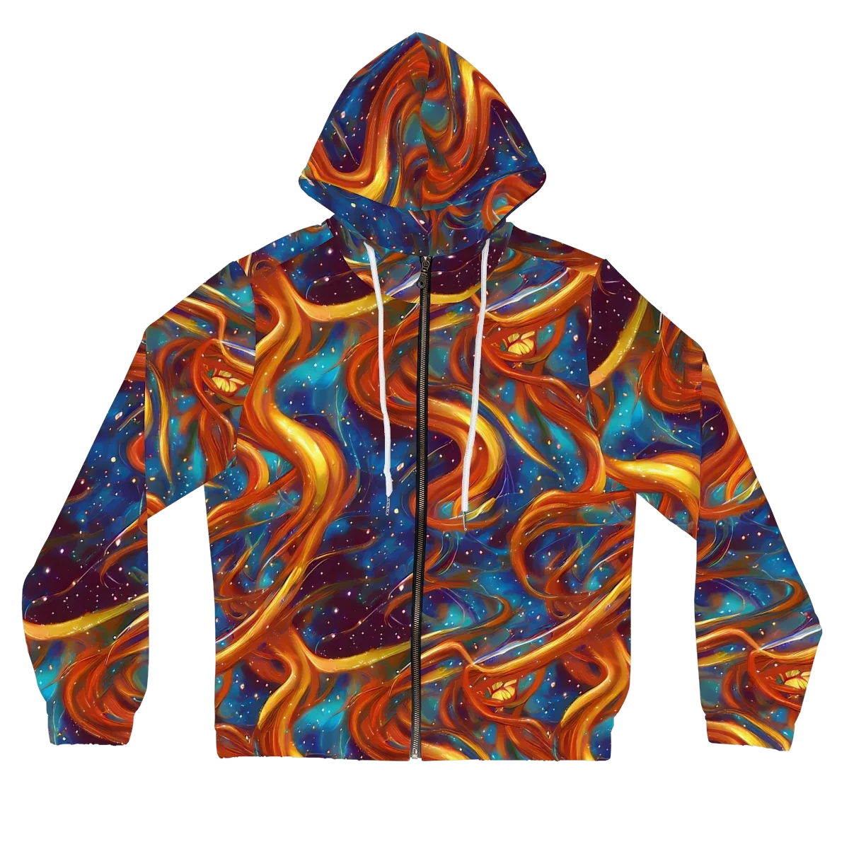 Perez Whirl on Women's Full-Zip Hoodie — Front
