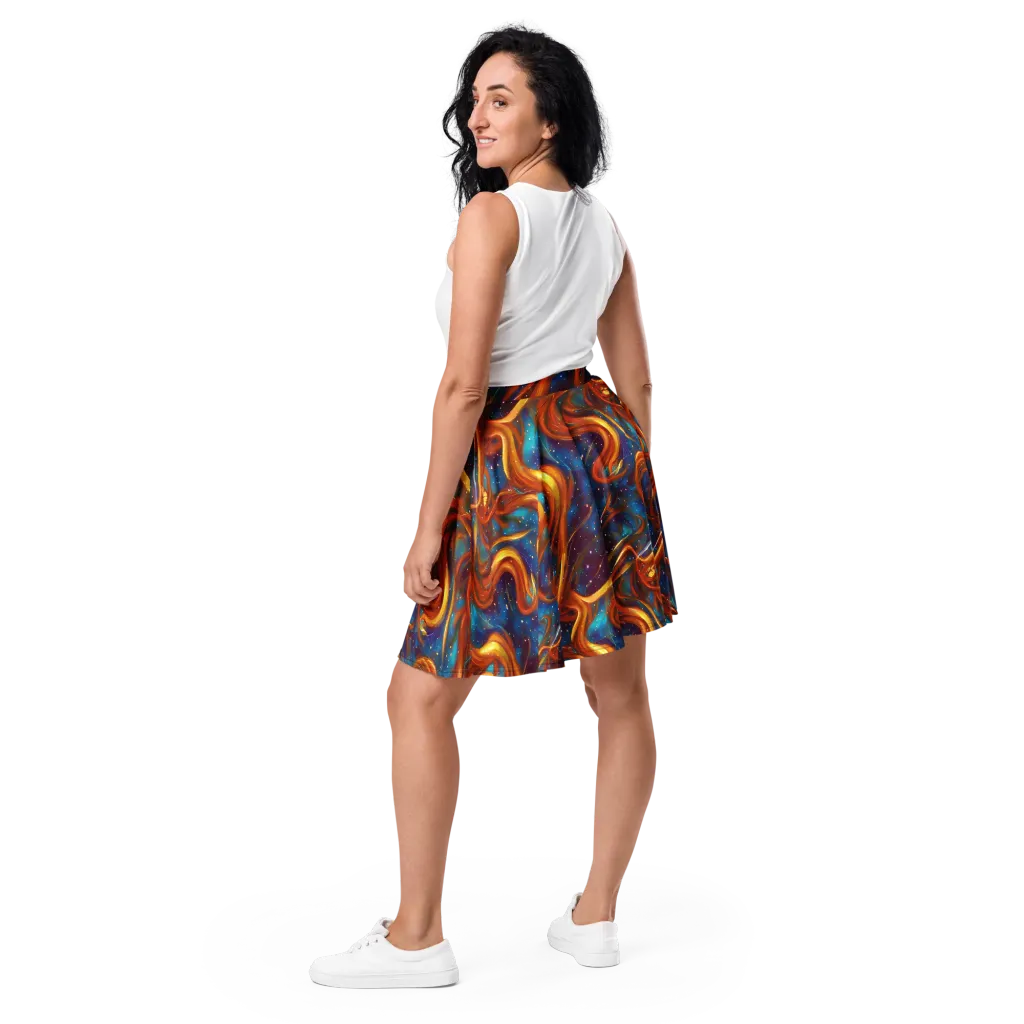 Perez Whirl on Skater Skirt — Back