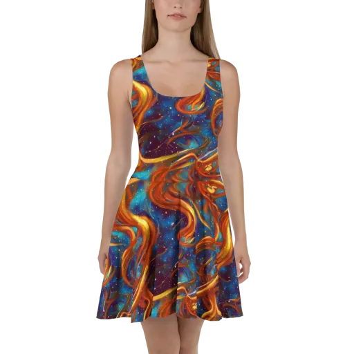 Perez Whirl on a Skater Dress