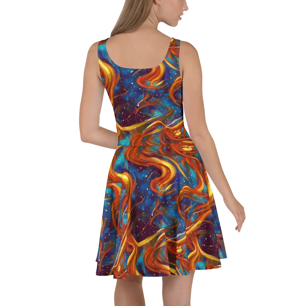 Perez Whirl on Skater Dress — Back