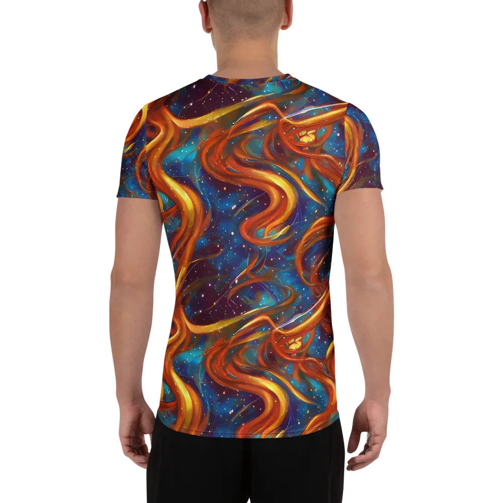 Perez Whirl on Men's Athletic T-Shirt — Back