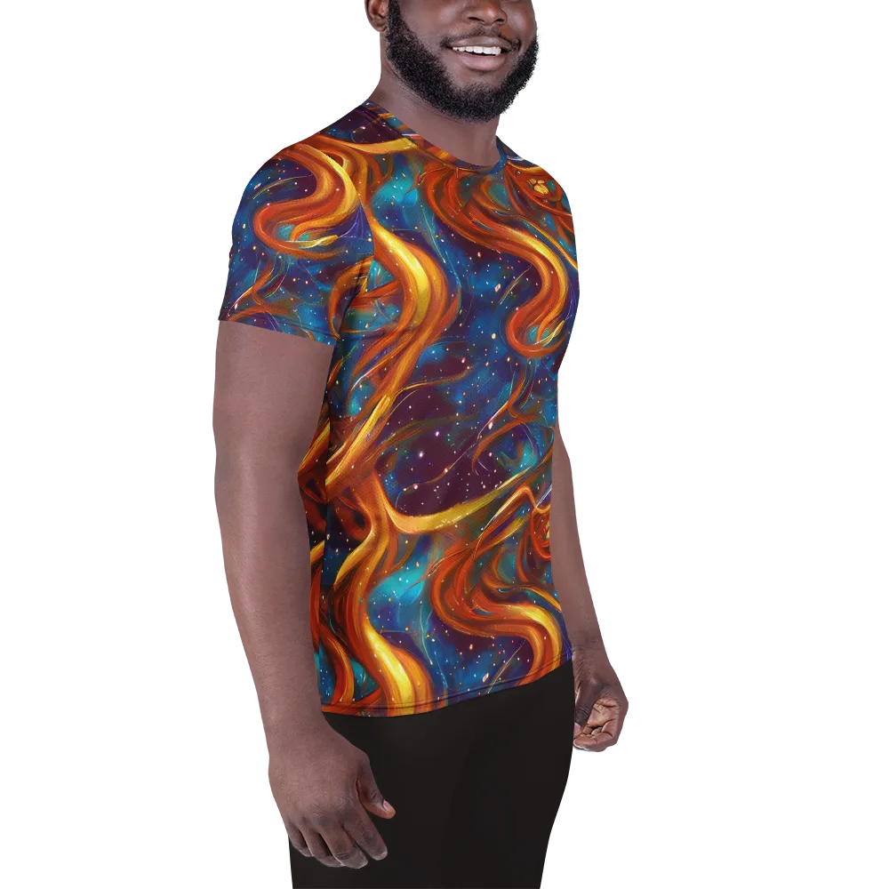 Perez Whirl on Men's Athletic T-Shirt — Right