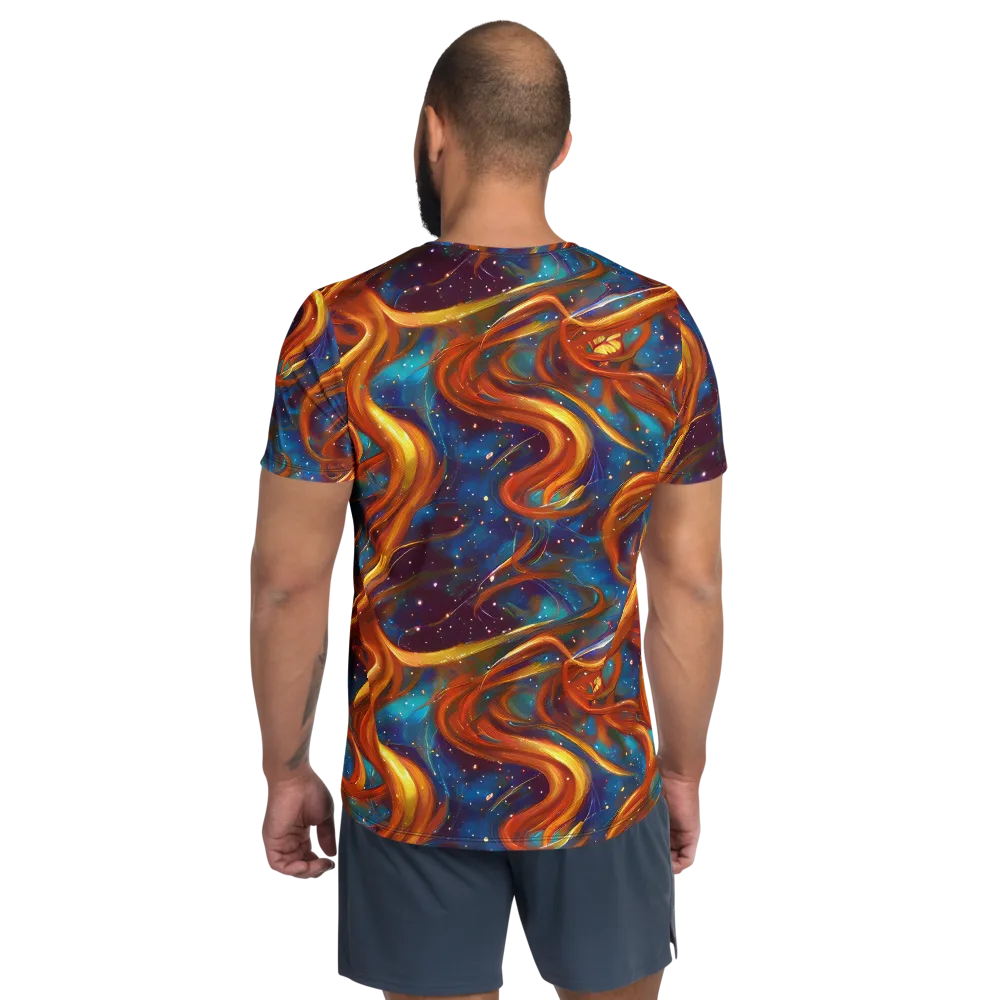 Perez Whirl on Men's Athletic T-Shirt — Back