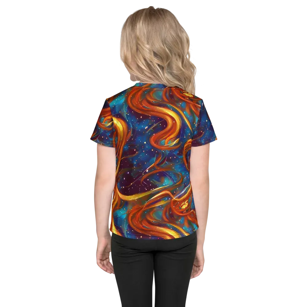Perez Whirl on Kids Crew Neck T-Shirt — Back