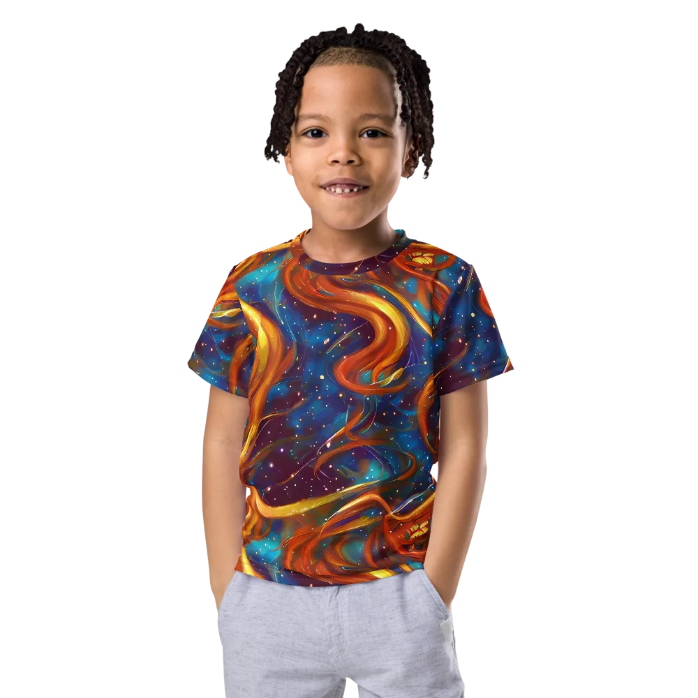 Perez Whirl on Kids Crew Neck T-Shirt — Front