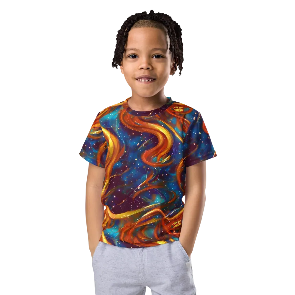 Perez Whirl on Kids Crew Neck T-Shirt — Front