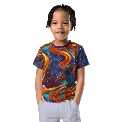 Perez Whirl on a Kids Crew Neck T-Shirt