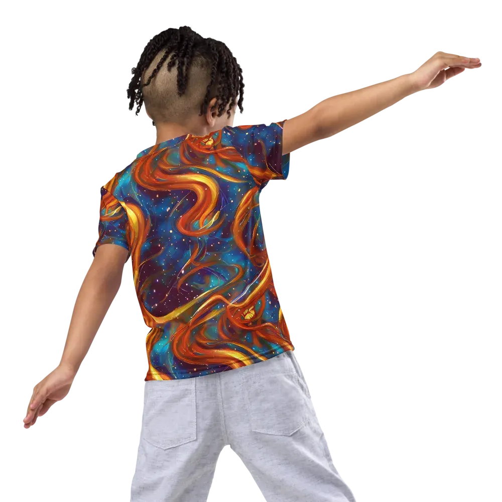 Perez Whirl on Kids Crew Neck T-Shirt — Back