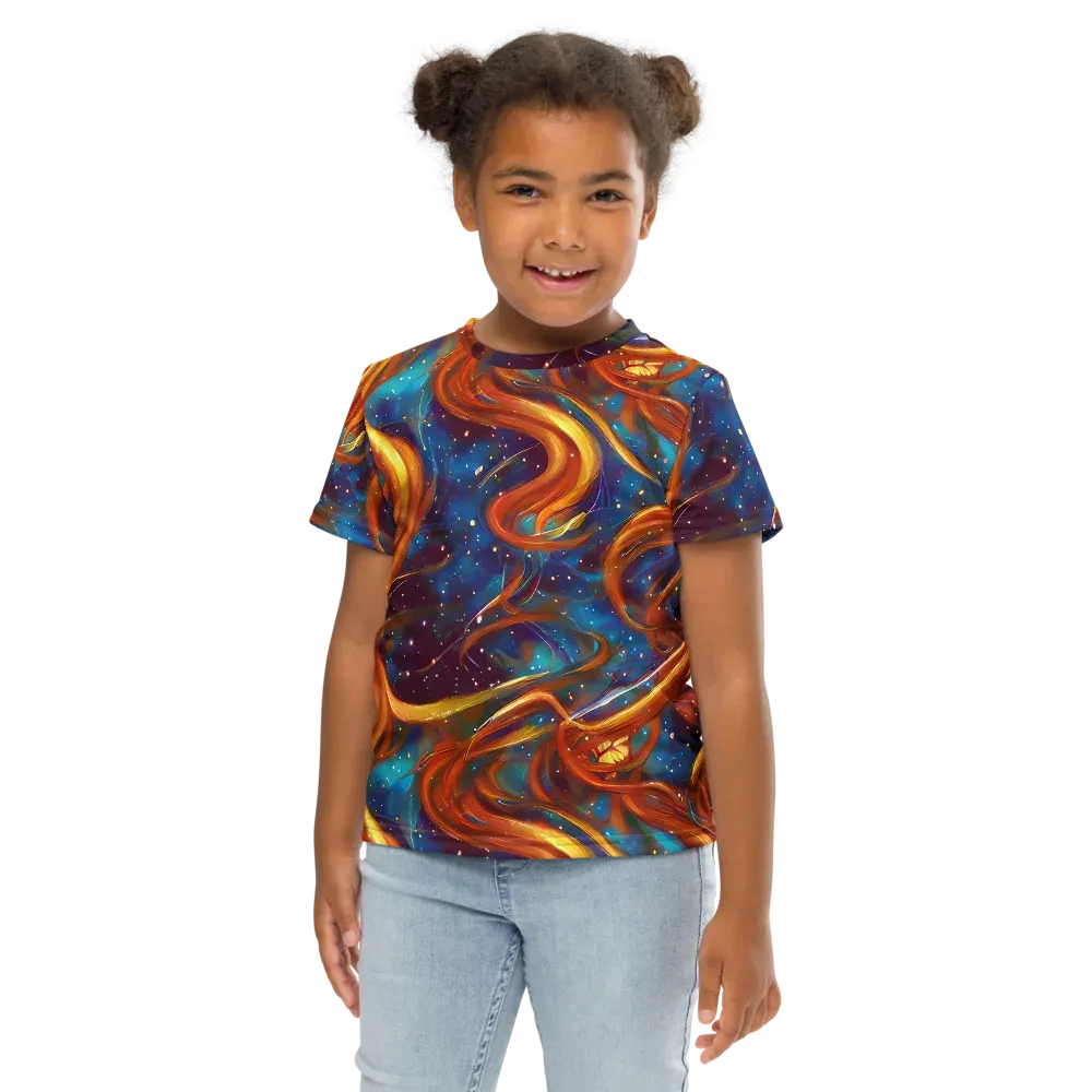 Perez Whirl on Kids Crew Neck T-Shirt — Front