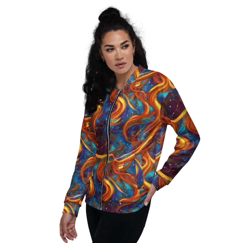 Perez Whirl on Bomber Jacket — Left