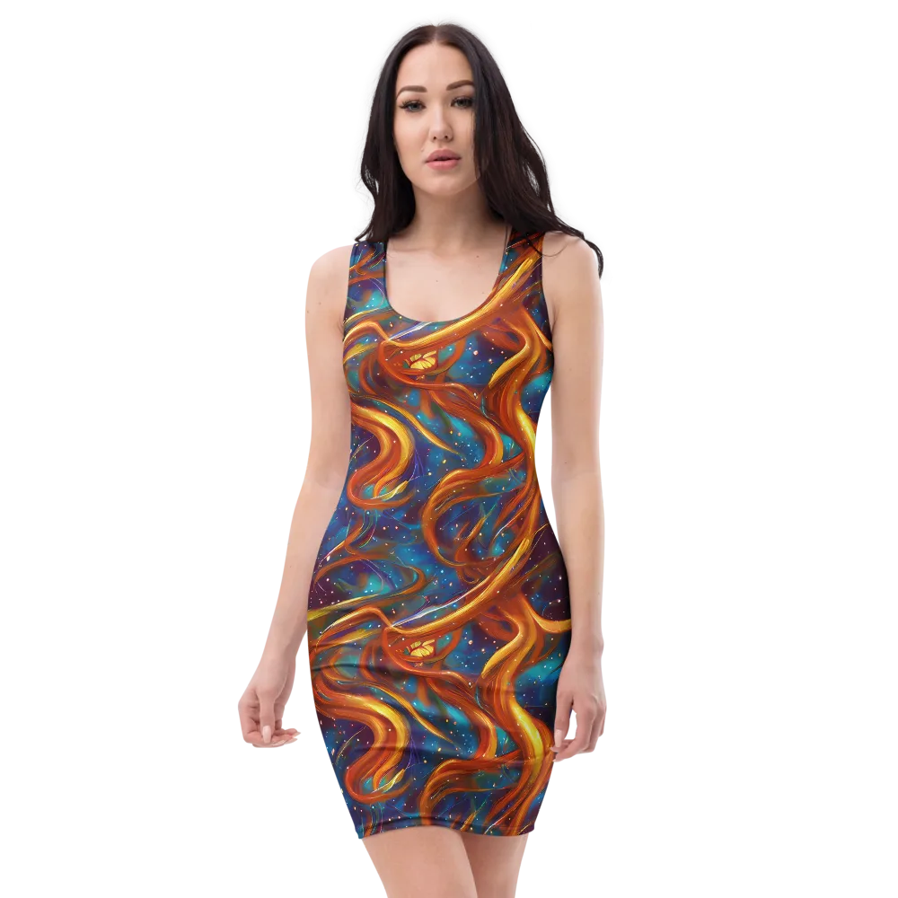 Perez Whirl on Bodycon Dress — Front