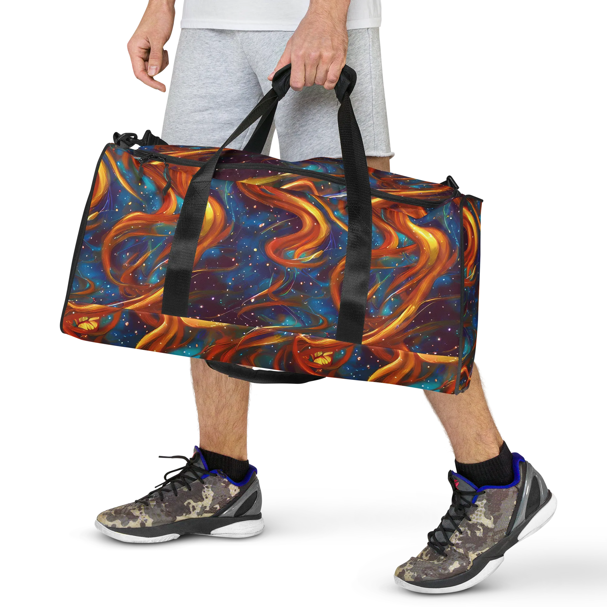 Perez Whirl on Duffle Bag — Front