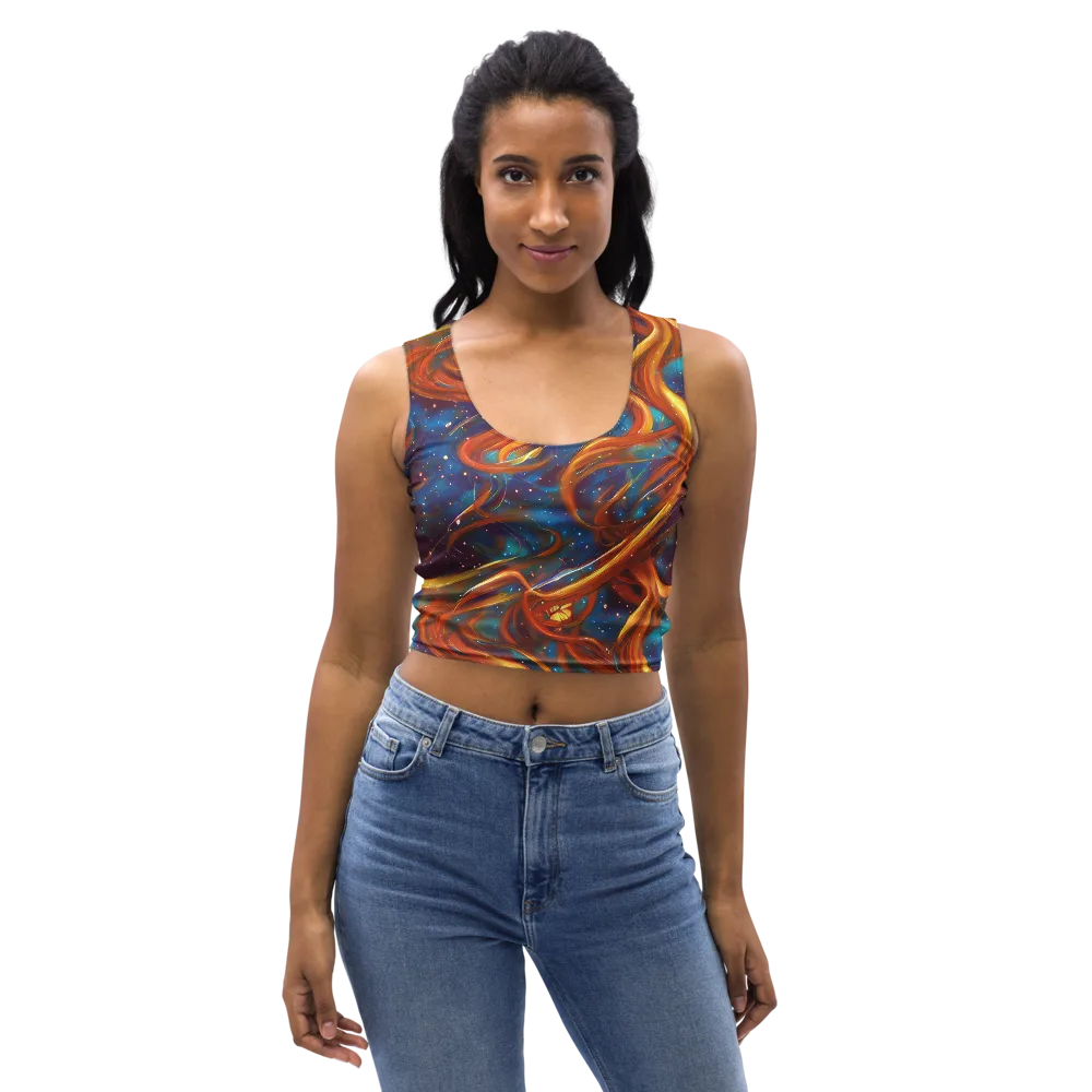 Perez Whirl on Crop Top — Front