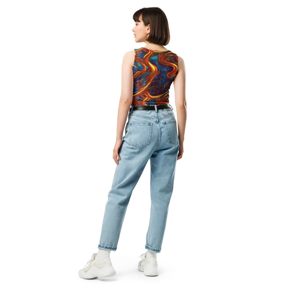 Perez Whirl on Crop Top — Back