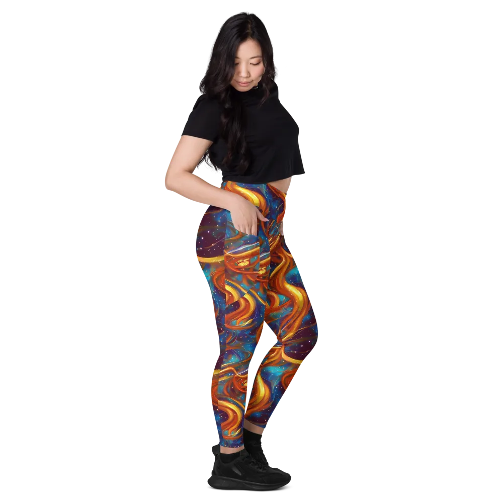 Perez Whirl on Leggings with Pockets — Right