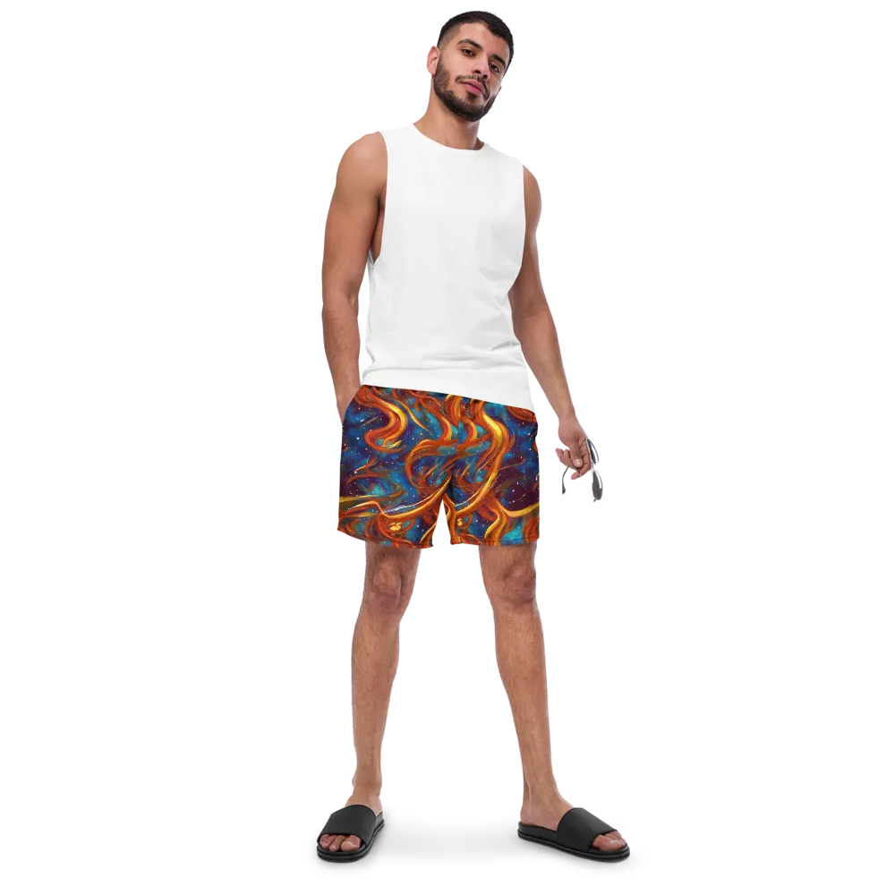 Perez Whirl on Swim Trunks — Front
