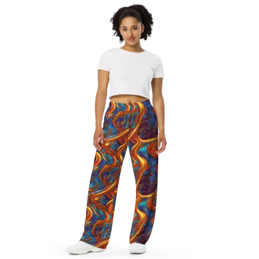 Perez Whirl on a Wide-Leg Pants