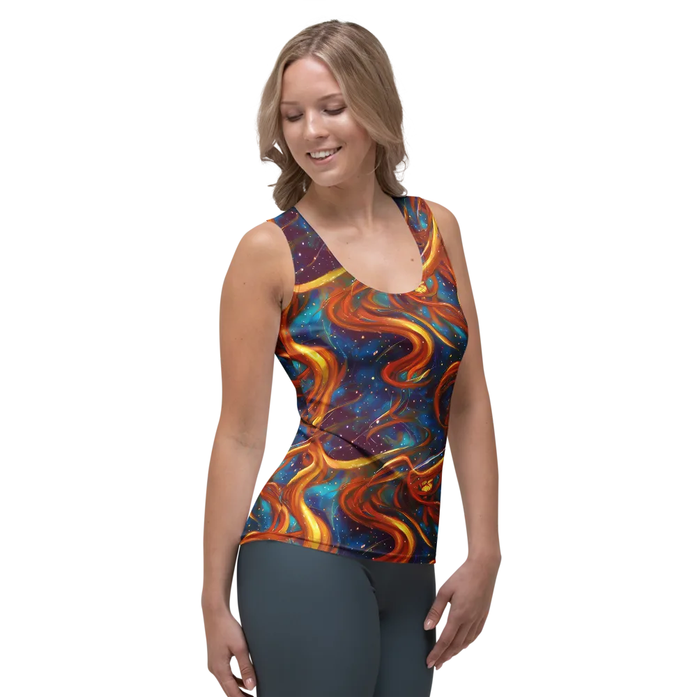 Perez Whirl on Women's Tank Top — Right Front