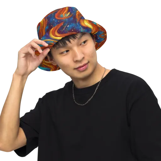Perez Whirl on a Reversible Bucket Hat