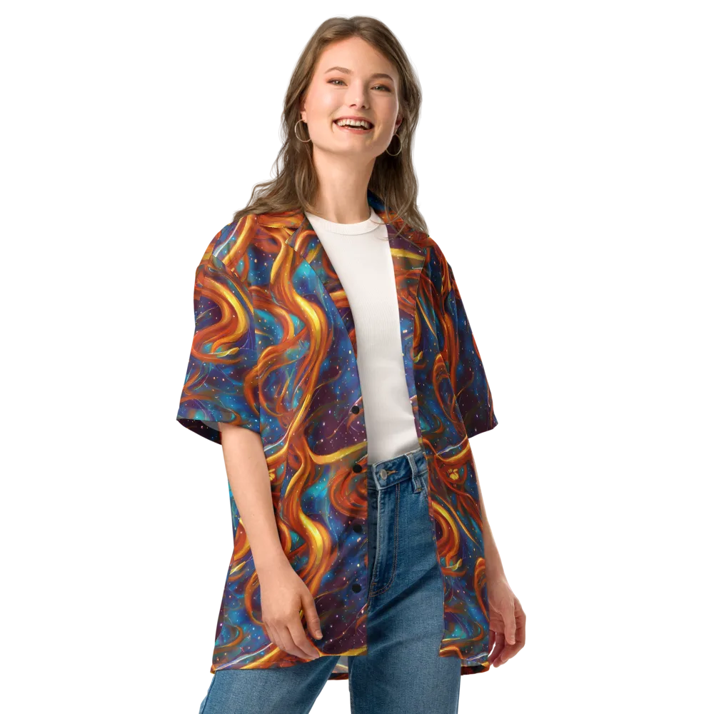 Perez Whirl on Button Shirt — Front