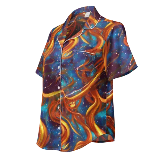 Perez Whirl on a Women's Short Sleeve Pajama Top
