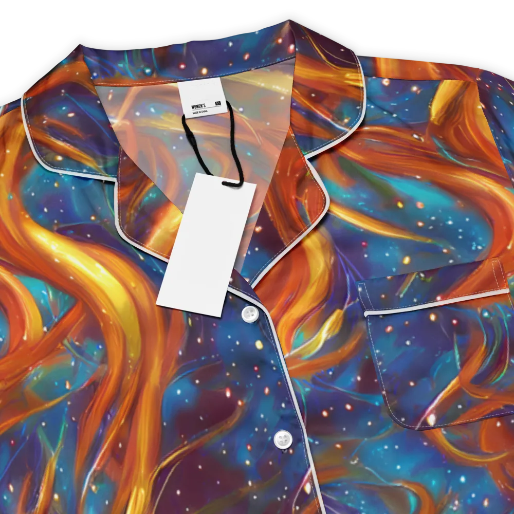Perez Whirl on Women's Short Sleeve Pajama Top — Product details