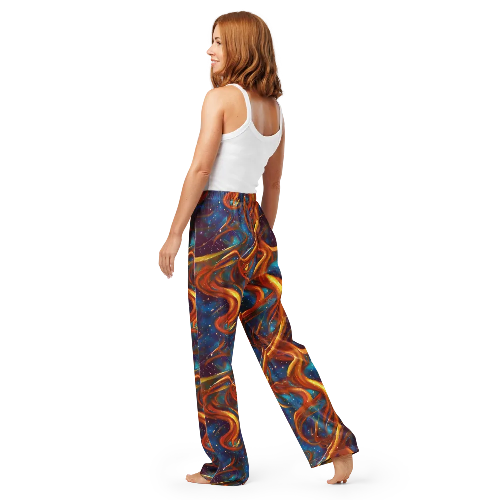 Perez Whirl on Women's Pajama Pants — Back
