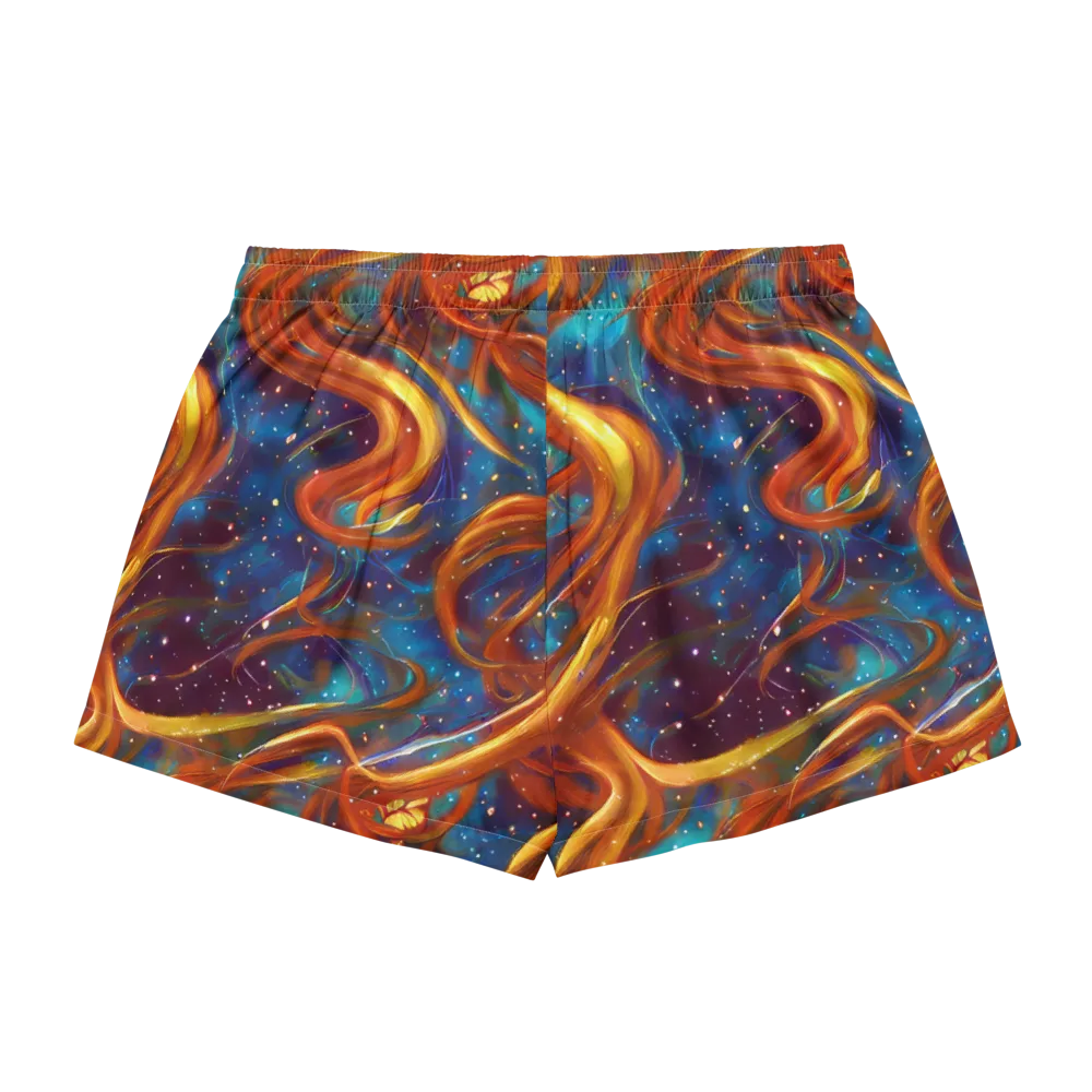 Perez Whirl on Women's Pajama Shorts — Back