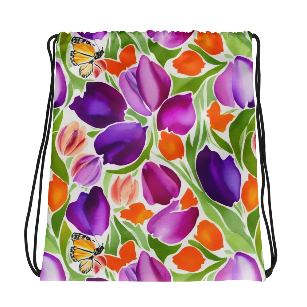 Tulip Carnival on Drawstring Bag — Photo