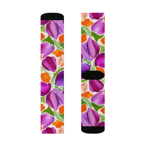 Tulip Carnival on a Socks